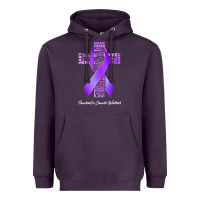 Plum pancreatic cancer t shirtfaith hope love pancreatic cancer warrior t s Heavyweight Hoodie - linhVisuals