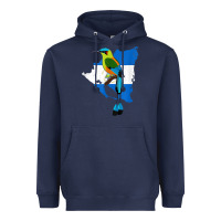 Navy nicaragua guardabarranco, nicaragua t shirt Heavyweight Hoodie - linhVisuals