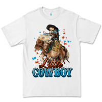 White Little Cowboy Midilli Horse kid boy Premium Tee - HowdyJamesFarm