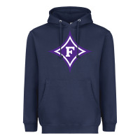 Navy furma Heavyweight Hoodie - linhVisuals