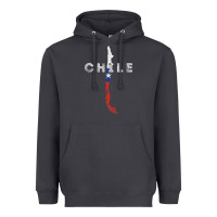 Smoke chilean map and flag   distressed chile souvenir t shirt Heavyweight Hoodie - linhVisuals