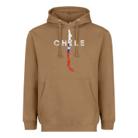 Toasted Coconut chilean map and flag   distressed chile souvenir t shirt Heavyweight Hoodie - linhVisuals