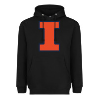 Black illinois Heavyweight Hoodie - linhVisuals