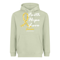 Matcha sarcoma awareness t  shirt sarcoma awareness faith hope love   in this Heavyweight Hoodie - linhVisuals