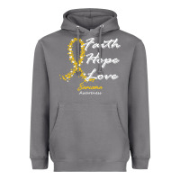 Storm sarcoma awareness t  shirt sarcoma awareness faith hope love   in this Heavyweight Hoodie - linhVisuals