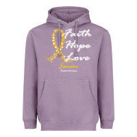 Lavender sarcoma awareness t  shirt sarcoma awareness faith hope love   in this Heavyweight Hoodie - linhVisuals