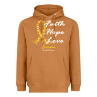 Meerkat sarcoma awareness t  shirt sarcoma awareness faith hope love   in this Heavyweight Hoodie - linhVisuals