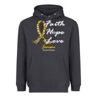Smoke sarcoma awareness t  shirt sarcoma awareness faith hope love   in this Heavyweight Hoodie - linhVisuals