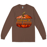 Chestnut welcome to our patch Long Sleeve Tee - BundleAndBundleShop