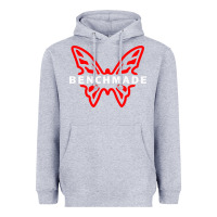 Heather Grey Benchmade Heavyweight Hoodie - linhVisuals