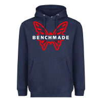 Navy Benchmade Heavyweight Hoodie - linhVisuals