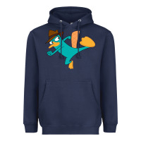 Navy perry the platypus Heavyweight Hoodie - linhVisuals