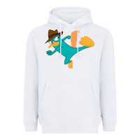 White perry the platypus Heavyweight Hoodie - linhVisuals