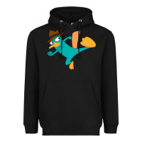 Black perry the platypus Heavyweight Hoodie - linhVisuals