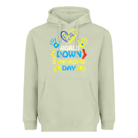 Matcha world down syndrome day t shirt support and awareness 3.21 t shirt Heavyweight Hoodie - linhVisuals