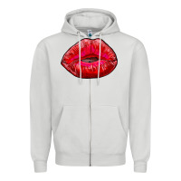 Dove Grey kiss Zipper Hoodie - AdoDesignShop