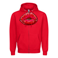 Red kiss Zipper Hoodie - AdoDesignShop