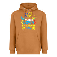 Meerkat world down syndrome day t shirt support and awareness 3.21 t shirt Heavyweight Hoodie - linhVisuals