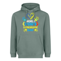 Sage world down syndrome day t shirt support and awareness 3.21 t shirt Heavyweight Hoodie - linhVisuals