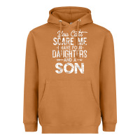 Meerkat you can't scare me i have four daughters and a son funny dad t shirt Heavyweight Hoodie - linhVisuals