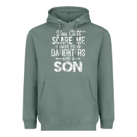 Sage you can't scare me i have four daughters and a son funny dad t shirt Heavyweight Hoodie - linhVisuals