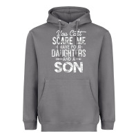 Storm you can't scare me i have four daughters and a son funny dad t shirt Heavyweight Hoodie - linhVisuals