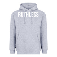 Heather Grey ruthless sweatshirt Heavyweight Hoodie - linhVisuals