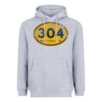 Heather Grey 304 west virginia home t shirt Heavyweight Hoodie - linhVisuals