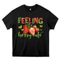 Black feeling berry cute strawberry Heavy Core Tee - Jasminsmagicworld
