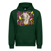 Forest Green mardi gras goat fleur de lis Urban Hoodie - RanaPortraitStore
