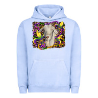 Pigment Grape Ice mardi gras goat fleur de lis Urban Hoodie - RanaPortraitStore