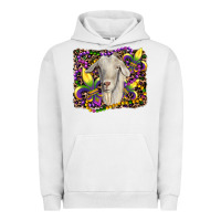 Pigment Lunar Rock mardi gras goat fleur de lis Urban Hoodie - RanaPortraitStore