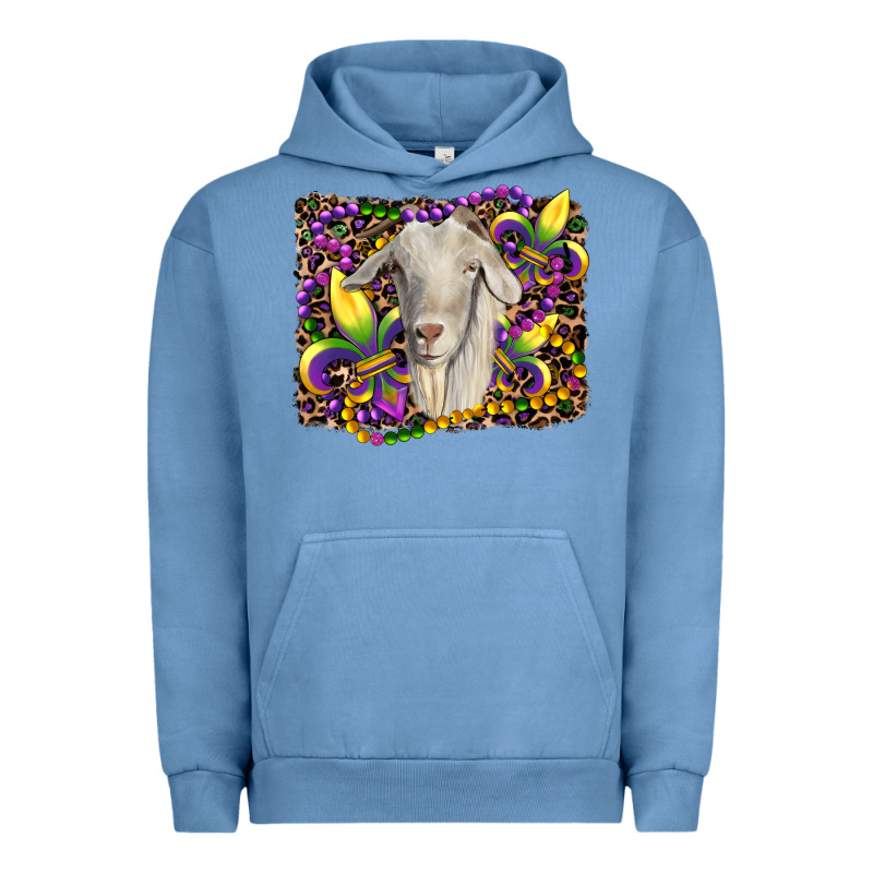 Mardi Gras Goat Fleur De Lis Urban Hoodie by RanaPortraitStore | Teevron