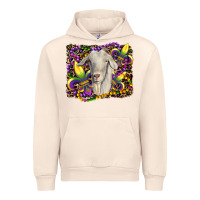 Sandshell mardi gras goat fleur de lis Urban Hoodie - RanaPortraitStore