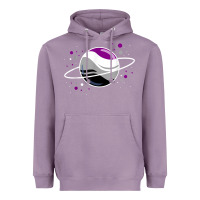 Lavender asexual outer space planet ace pride t shirt Heavyweight Hoodie - linhVisuals