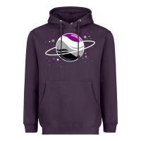 Asexual Outer Space Planet Ace Pride T Shirt Heavyweight Hoodie | Teevron