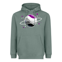 Sage asexual outer space planet ace pride t shirt Heavyweight Hoodie - linhVisuals