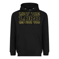 Black may the lord be with you by jesus surfed apparel co premium t shirt Heavyweight Hoodie - linhVisuals