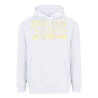 White may the lord be with you by jesus surfed apparel co premium t shirt Heavyweight Hoodie - linhVisuals