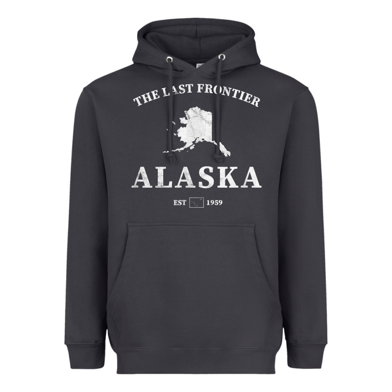 Alaska The Last Frontier T Shirt Heavyweight Hoodie by linhVisuals | Teevron