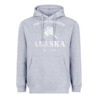 Heather Grey alaska the last frontier t shirt Heavyweight Hoodie - linhVisuals