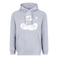Heather Grey bobo bear   adam likes crossing arms t shirt Heavyweight Hoodie - linhVisuals