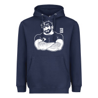 Navy bobo bear   adam likes crossing arms t shirt Heavyweight Hoodie - linhVisuals