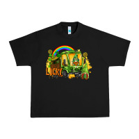 Black lucky gnomes truck St. Patrick's Day Urban Heavy Tee - FaDigitalArtStudio