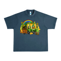 Midnight Navy lucky gnomes truck St. Patrick's Day Urban Heavy Tee - FaDigitalArtStudio