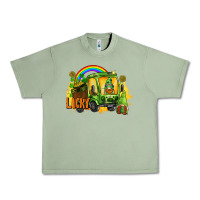 Oil Green lucky gnomes truck St. Patrick's Day Urban Heavy Tee - FaDigitalArtStudio