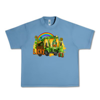 Pebble Blue lucky gnomes truck St. Patrick's Day Urban Heavy Tee - FaDigitalArtStudio