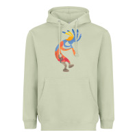 Matcha dancing kokopelli southwestern usa native american symbol t shirt Heavyweight Hoodie - linhVisuals