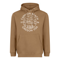 Toasted Coconut cannon beach 1956 oregon clatsop sweatshirt Heavyweight Hoodie - linhVisuals