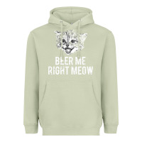 Matcha beer me right meow Heavyweight Hoodie - linhVisuals